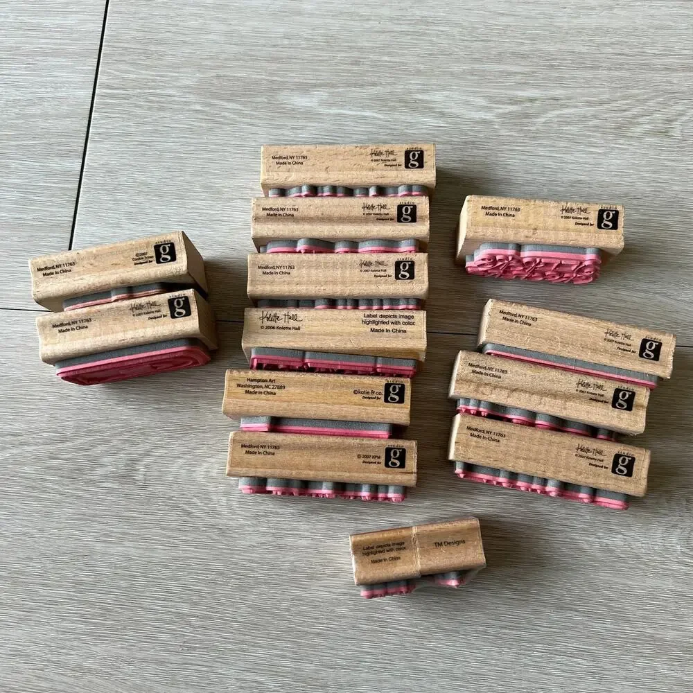 Halloween Rubber Stamp Lot of 14 Text G Studio Kolette Hall
